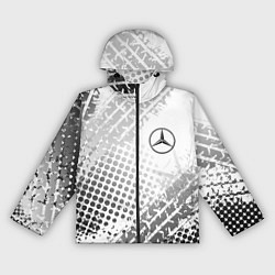 Ветровка с капюшоном женская Mercedes-Benz, цвет: 3D-черный