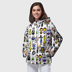 Ветровка с капюшоном женская UNDERTALE, цвет: 3D-белый — фото 2
