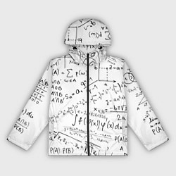 Ветровка с капюшоном женская Мама,я математик!, цвет: 3D-черный