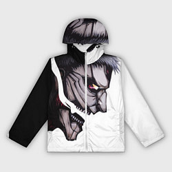 Ветровка с капюшоном женская АТАКА ТИТАНОВ, цвет: 3D-белый