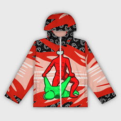 Ветровка с капюшоном женская MASTER AMONG US, цвет: 3D-белый