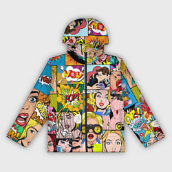 Ветровка с капюшоном женская Pop Art, цвет: 3D-черный