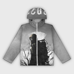 Ветровка с капюшоном женская СТАЛКЕР 2, цвет: 3D-белый