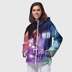 Ветровка с капюшоном женская Урарака, Очако, цвет: 3D-белый — фото 2