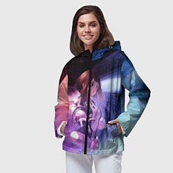 Ветровка с капюшоном женская Урарака, Очако, цвет: 3D-черный — фото 2