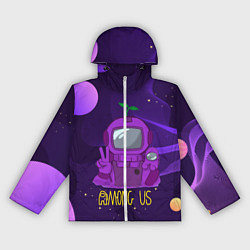 Ветровка с капюшоном женская Among Us x Fortnite, цвет: 3D-белый