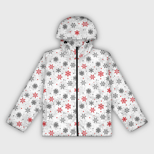 Женская ветровка Снежинки / 3D-Черный – фото 1