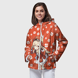 Ветровка с капюшоном женская GENSHIN IMPACT, цвет: 3D-белый — фото 2