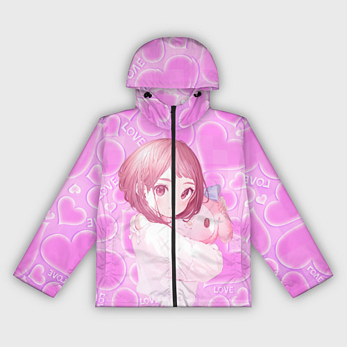 Женская ветровка Урарака Очако / 3D-Черный – фото 1