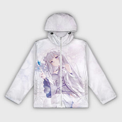 Ветровка с капюшоном женская Эмилия, цвет: 3D-белый