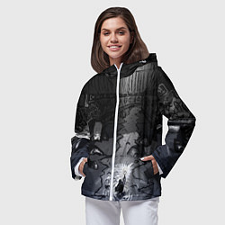 Ветровка с капюшоном женская Lovecraft Лавкрафт, цвет: 3D-белый — фото 2