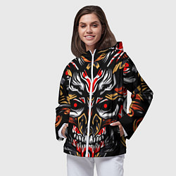 Ветровка с капюшоном женская Dark Knight, цвет: 3D-белый — фото 2