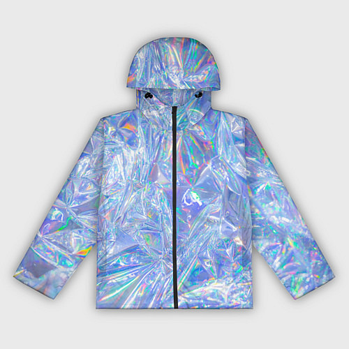 Женская ветровка 3d ice glitch / 3D-Черный – фото 1