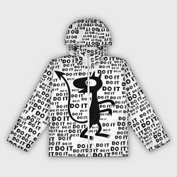 Ветровка с капюшоном женская Люси, цвет: 3D-белый