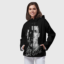 Ветровка с капюшоном женская Кристиано Рональдо автограф, цвет: 3D-черный — фото 2