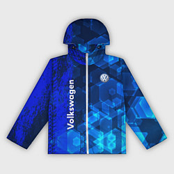 Ветровка с капюшоном женская Volkswagen, цвет: 3D-белый