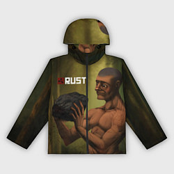 Ветровка с капюшоном женская Rust, цвет: 3D-черный