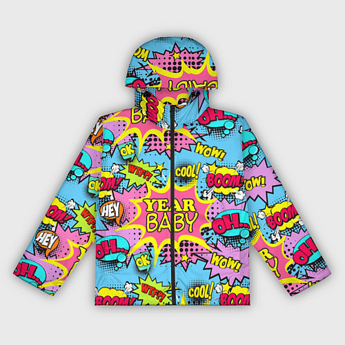 Женская ветровка Year baby Pop art print / 3D-Черный – фото 1