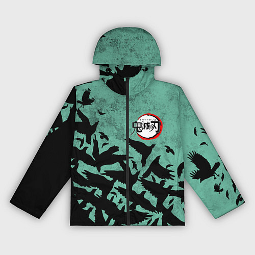 Женская ветровка DEMON SLAYER KIMETSU NO YAIBA / 3D-Черный – фото 1