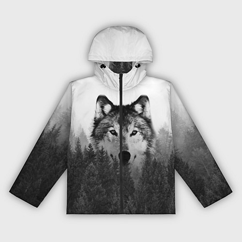 Женская ветровка Волк / 3D-Черный – фото 1