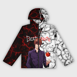 Ветровка с капюшоном женская ТЕТРАДЬ СМЕРТИ, цвет: 3D-черный