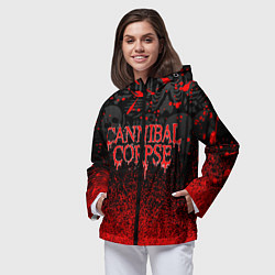 Ветровка с капюшоном женская CANNIBAL CORPSE, цвет: 3D-черный — фото 2