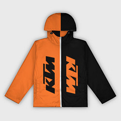 Ветровка с капюшоном женская KTM КТМ Z, цвет: 3D-белый