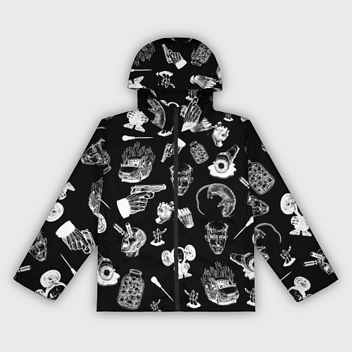 Женская ветровка КРОВОСТОК ТАТУИРОВКИ / 3D-Черный – фото 1