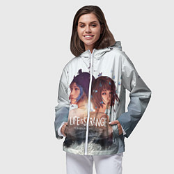 Ветровка с капюшоном женская Life is strange Remaster, цвет: 3D-белый — фото 2