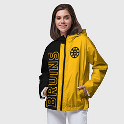 Ветровка с капюшоном женская NHL BOSTON BRUINS, цвет: 3D-черный — фото 2
