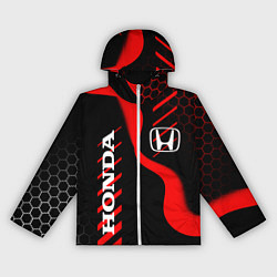 Ветровка с капюшоном женская HONDA ХОНДА СПОРТ, цвет: 3D-белый