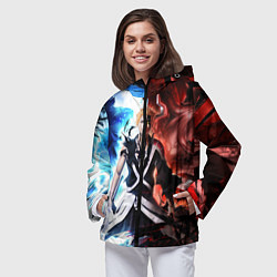 Ветровка с капюшоном женская Bleach Ichigo Kurosaki, цвет: 3D-черный — фото 2