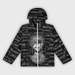 Ветровка с капюшоном женская Kaneki Ken 1000-7, цвет: 3D-белый