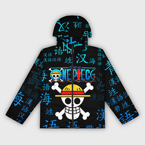 Женская ветровка ONE PIECE ВАН ПИС ИЕРОГЛИФ / 3D-Черный – фото 1