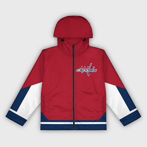 Женская ветровка Washington Capitals / 3D-Черный – фото 1