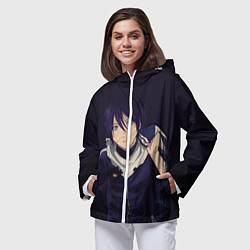 Ветровка с капюшоном женская Ято Бездомный бог, цвет: 3D-белый — фото 2