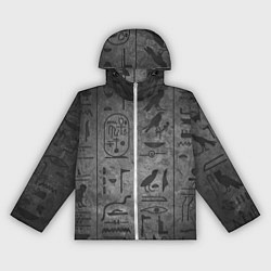 Ветровка с капюшоном женская Египетские Иероглифы 3D, цвет: 3D-белый
