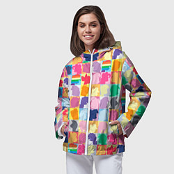 Ветровка с капюшоном женская Команда пони, цвет: 3D-белый — фото 2