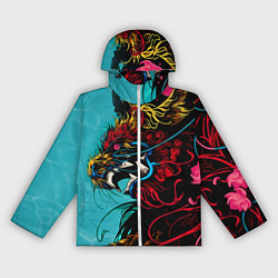 Ветровка с капюшоном женская Дракон Dragon, цвет: 3D-белый