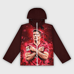 Ветровка с капюшоном женская Левандовски Lewandowski 9, цвет: 3D-белый