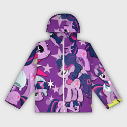 Ветровка с капюшоном женская Twilight Sparkle, цвет: 3D-белый