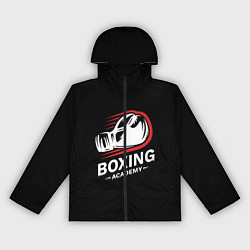 Ветровка с капюшоном женская Бокс, цвет: 3D-черный