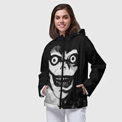 Ветровка с капюшоном женская Death Note Рюк Деад Ноте, цвет: 3D-черный — фото 2