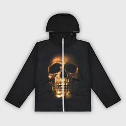 Ветровка с капюшоном женская Golden Skull, цвет: 3D-белый