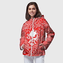 Ветровка с капюшоном женская Samurai, цвет: 3D-белый — фото 2