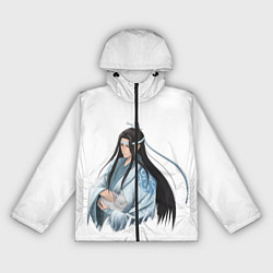 Ветровка с капюшоном женская Лань Чжань, цвет: 3D-черный