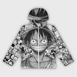 Ветровка с капюшоном женская Луфи улыбается one piece, цвет: 3D-белый