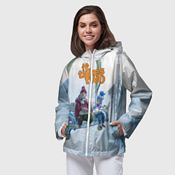 Ветровка с капюшоном женская It Takes Two Коди и Мэй, цвет: 3D-белый — фото 2