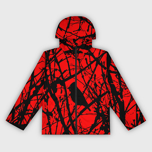 Женская ветровка Хоррор Мрачный лес / 3D-Черный – фото 1