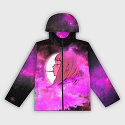 Женская ветровка Аниме Девушка Розовый Космос